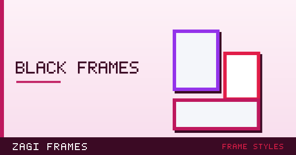 Illustration for Black picture frames — frame styles guide on Zagi Frames