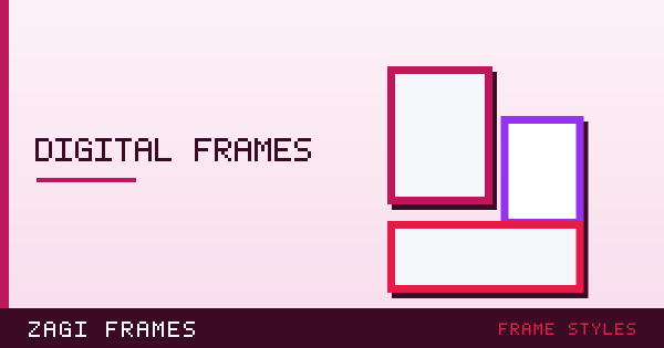 Illustration for Digital picture frames — frame styles guide on Zagi Frames