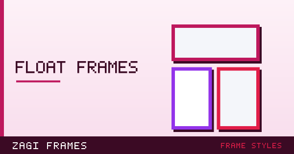 Illustration for Float frames and floater frames — frame styles guide on Zagi Frames