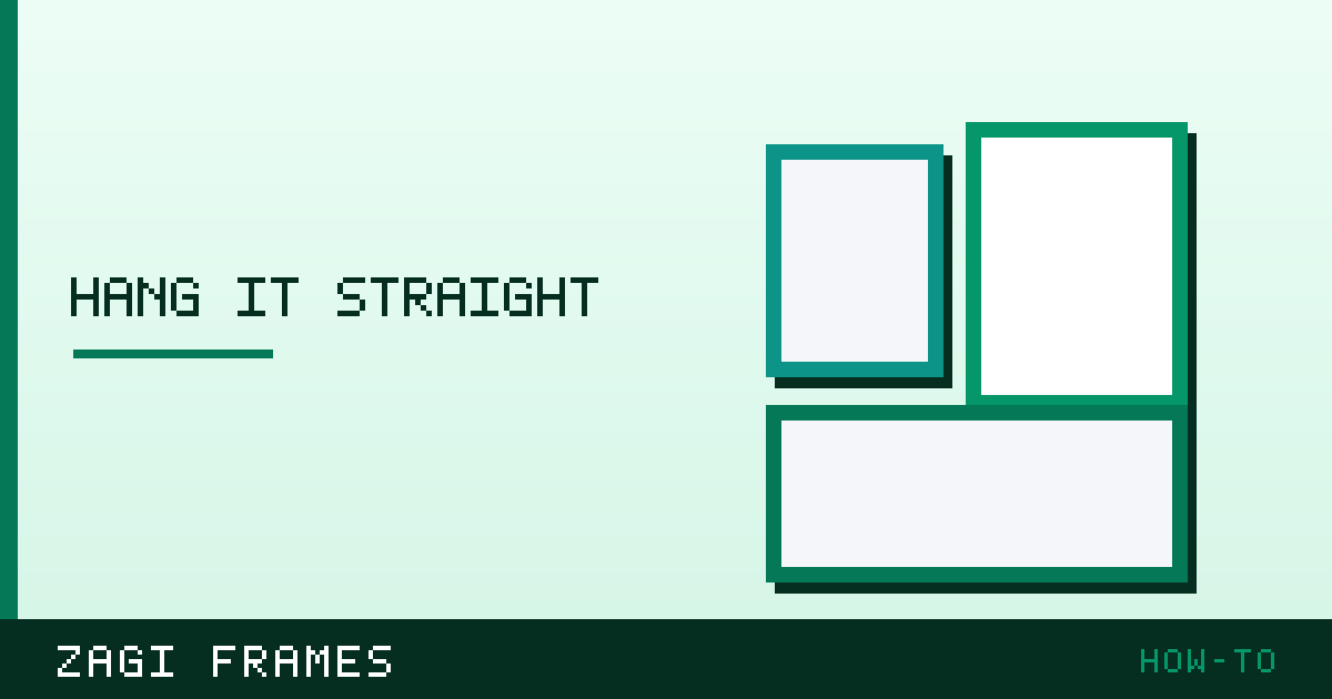 Illustration for How to hang a picture frame — how-to guide on Zagi Frames