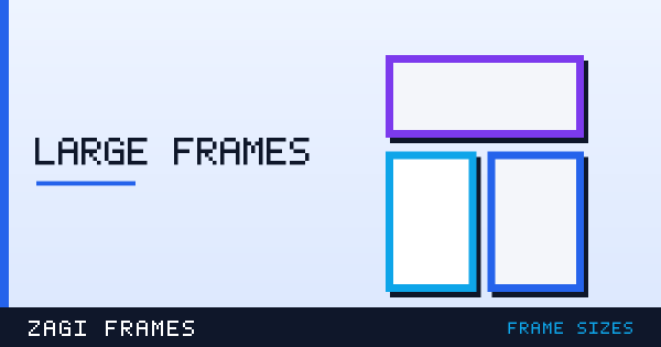 Illustration for Large picture frames — frame sizes guide on Zagi Frames