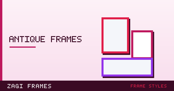 Illustration for Vintage and antique picture frames — frame styles guide on Zagi Frames